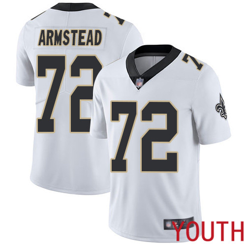 New Orleans Saints Limited White Youth Terron Armstead Road Jersey NFL Football #72 Vapor Untouchable Jersey